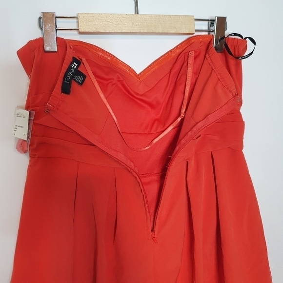 Forever 21 Coral Short Dress Size L - Picture 7 of 12